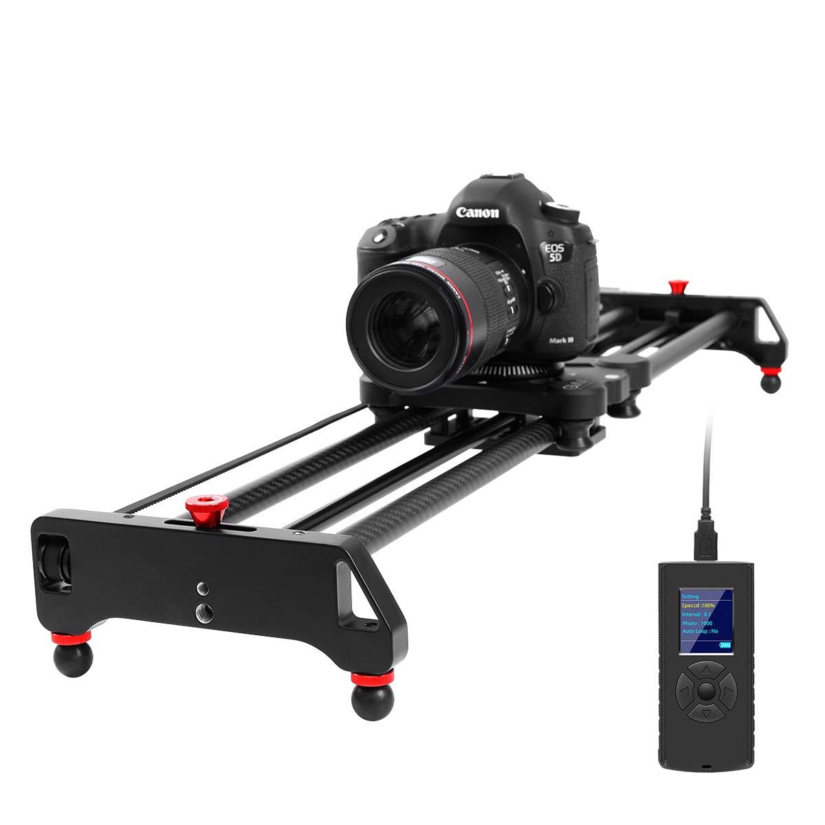 GVM Motorized Camera Slider Time Lapse and Video Shot with Remote Con