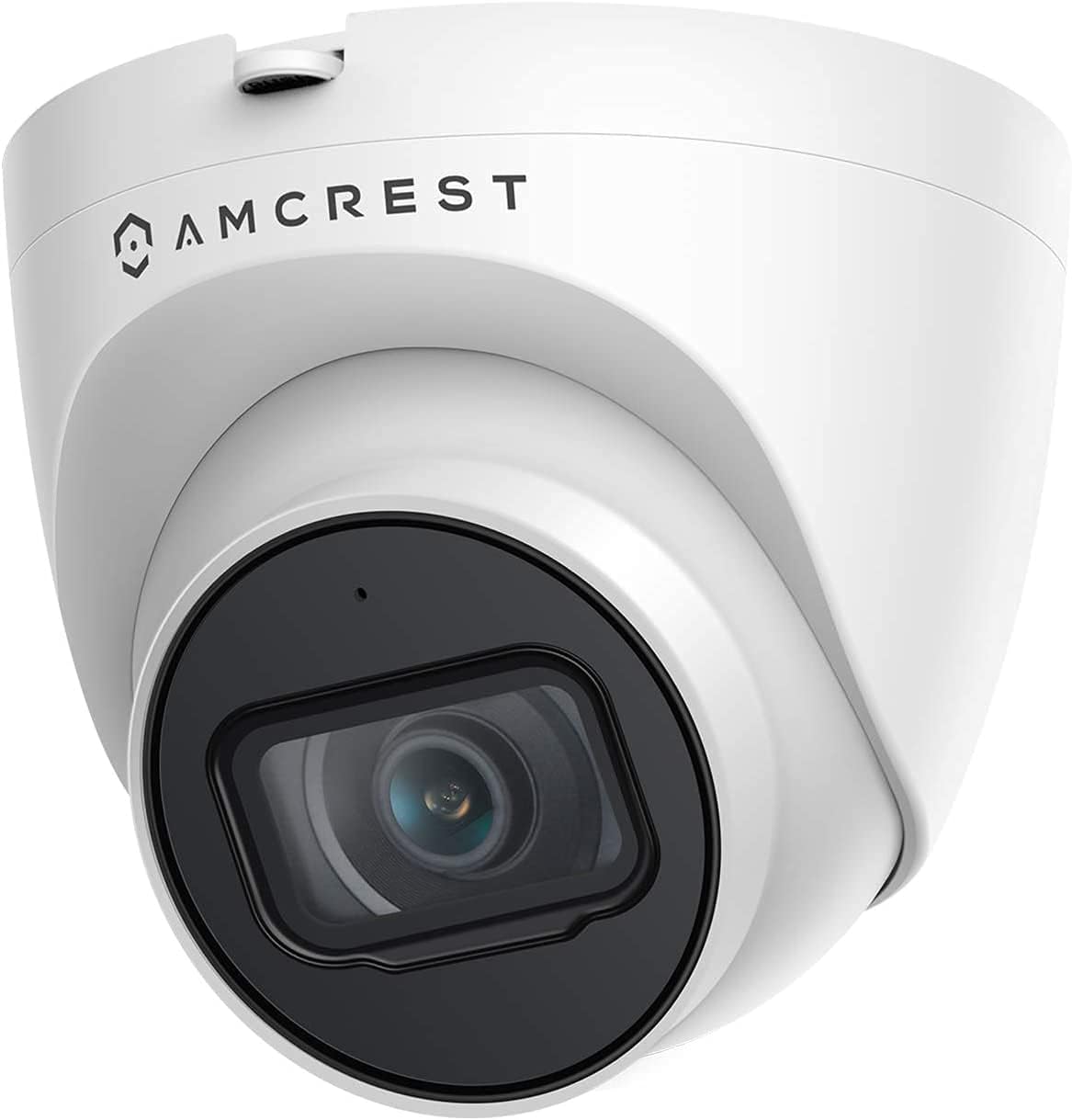Amcrest 5MP Turret POE Camera, UltraHD Outdoor IP Camera POE with Mic/Audio, 5-Megapixel Security Surveillance Cameras, 98ft NightVision