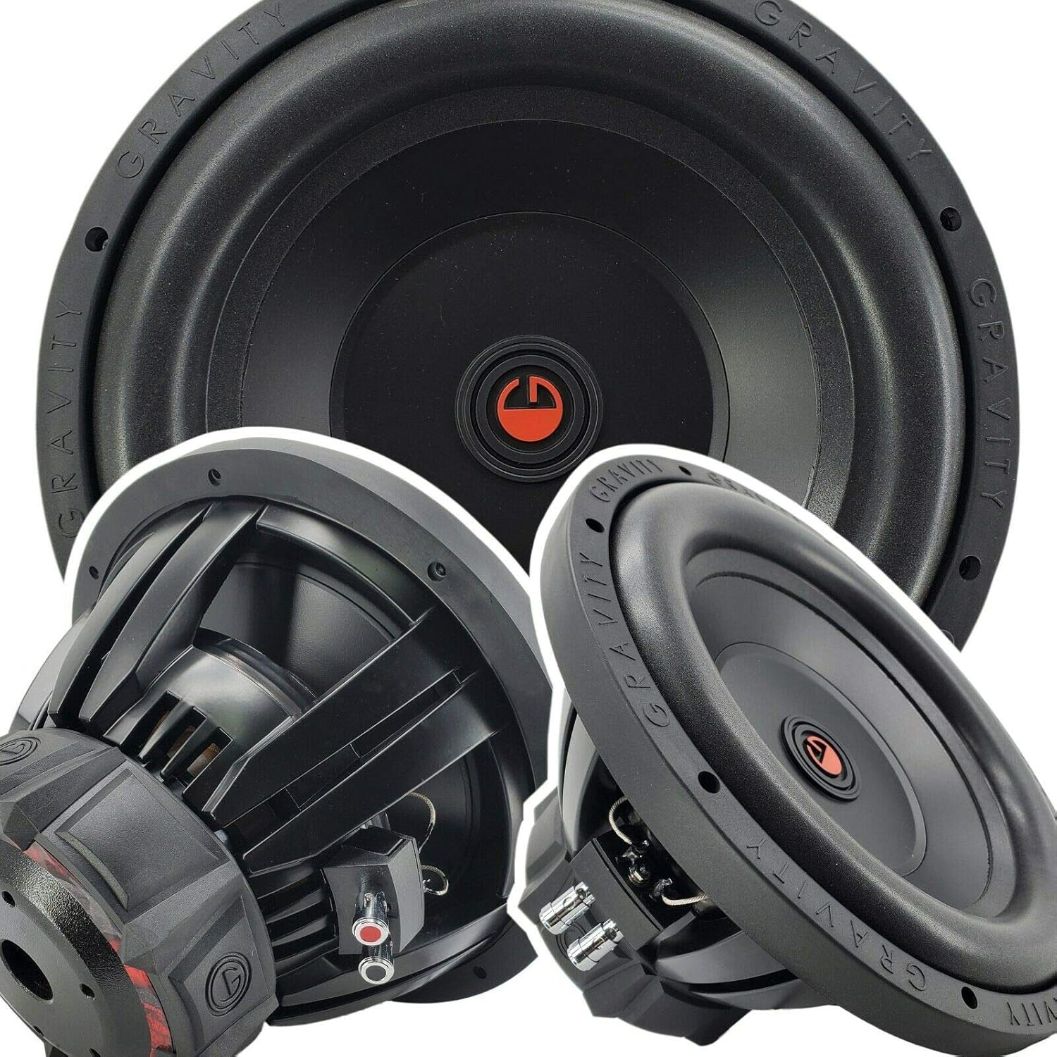 Gravity G5 12 Inch 3000 Watt Package Car Audio Subwoofer w/ 4 Ohm DVC Power (Single)