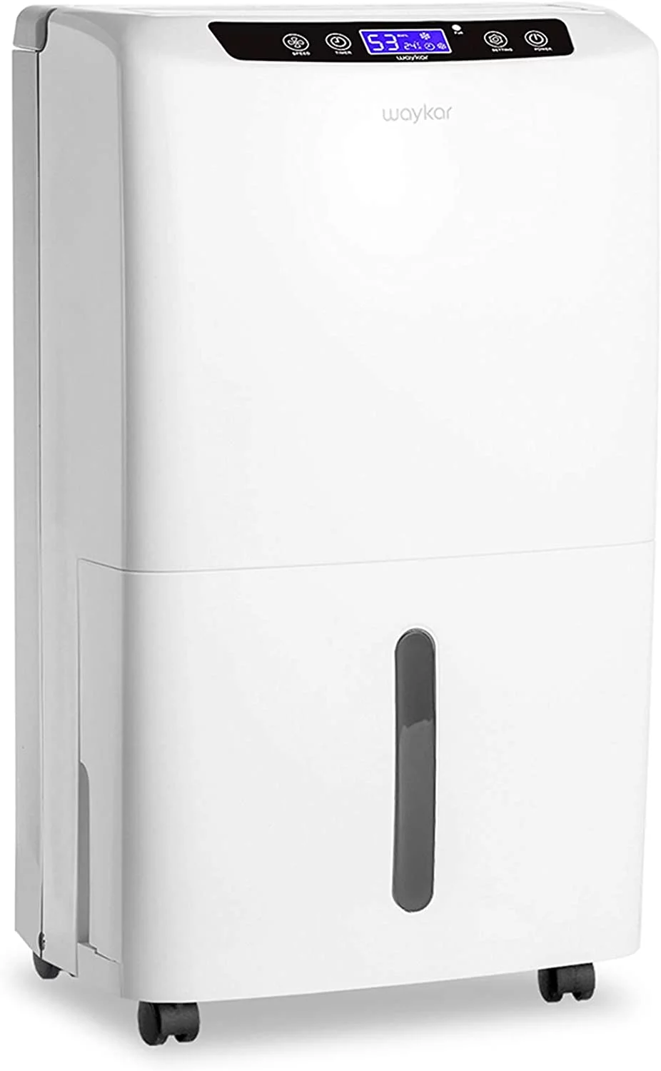 Waykar 34 Pints Dehumidifier for Basement and Home with Drain Hose, Spaces up to 2000 Sq Ft, with Auto or Manual Drainage