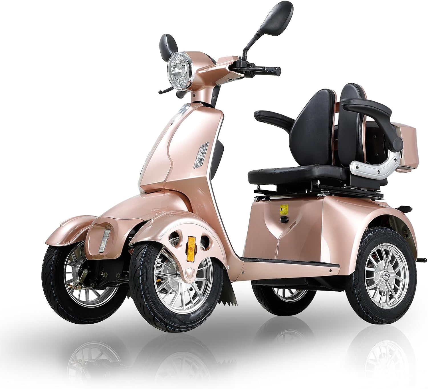 800W Heavy Duty 4 Wheel Mobility Scooters for Seniors & Adults 500lbs Capacity, Powered Mobility Scooters with 3-Speed Control & USB Charger Port