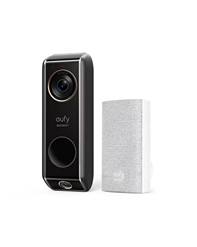 eufy Security Video Doorbell (Wired) S330 with Chime, Dual Cam, Delivery Guard, Security Camera, 2K with HDR, No Monthly Fee, 16-24V, 30VA