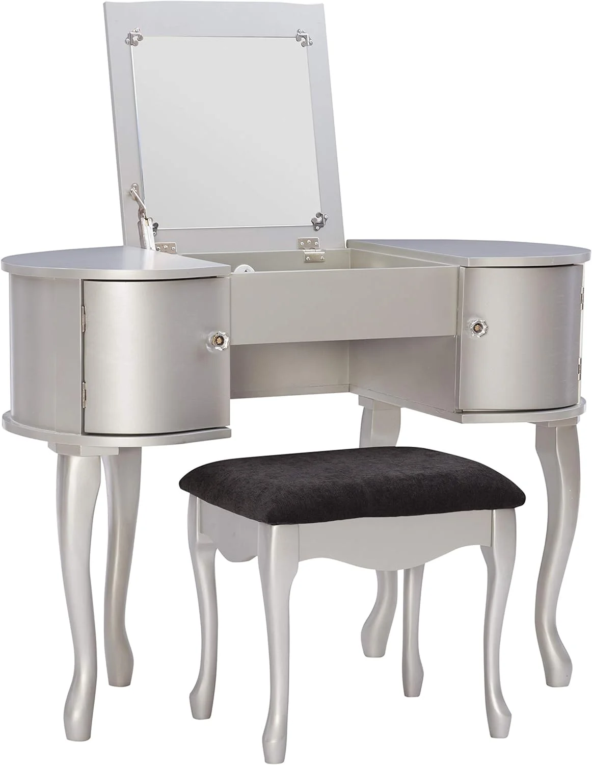 Paloma Vanity Set, 30" X 40.5" X 19.25", Silver