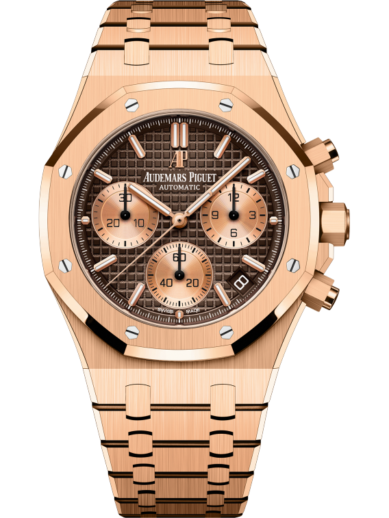 ROYAL OAK Pink Gold Brown Dial CHRONOGRAPH 41mm