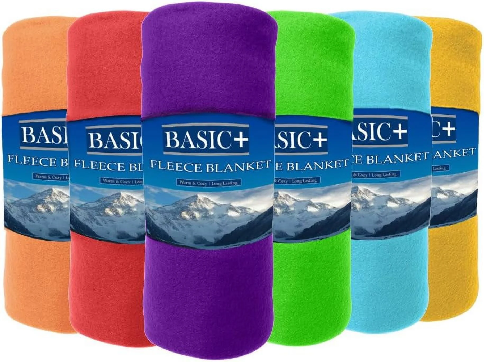 Wholesale Case Packed Fleece Throw Blankets & Decorative Furniture Covers Bulk Of 24 By Premium – 100% Soft, Warm Polyester – Solid Assorted