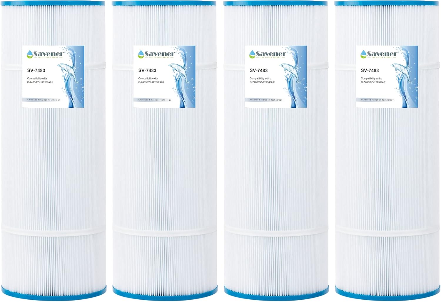 Savener CX580XRE Swimming Pool&Spa Replacement Filter Cartridge Hot Tub Filter Replaces for Darlly 70811 Unicel C-7483 81Sq.ft FC-1225 PA81 Fits