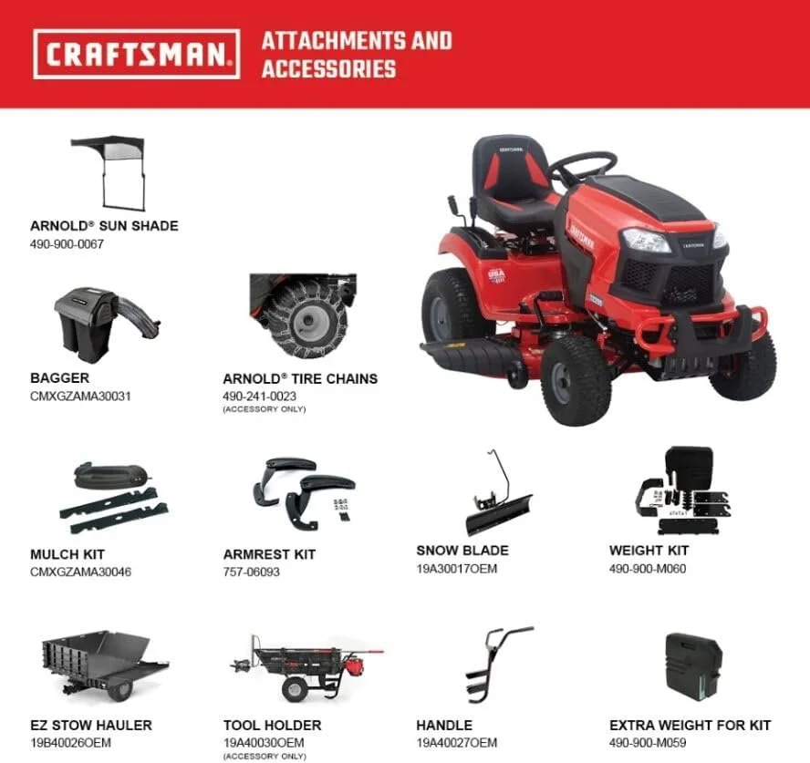 Craftsman T2200K 42-in 20 HP 725cc Hydrostatic Riding Mowers
