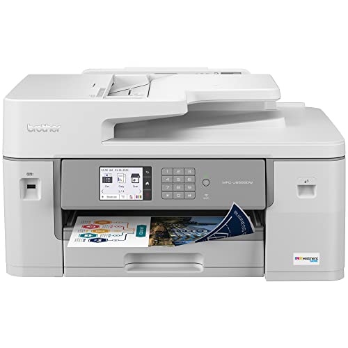 Brother MFC-J6555DW INKvestment Tank Color Inkjet All-in-One Printer with up to 1 Year of Ink in-box1 and 11” x 17” Print, Copy, scan