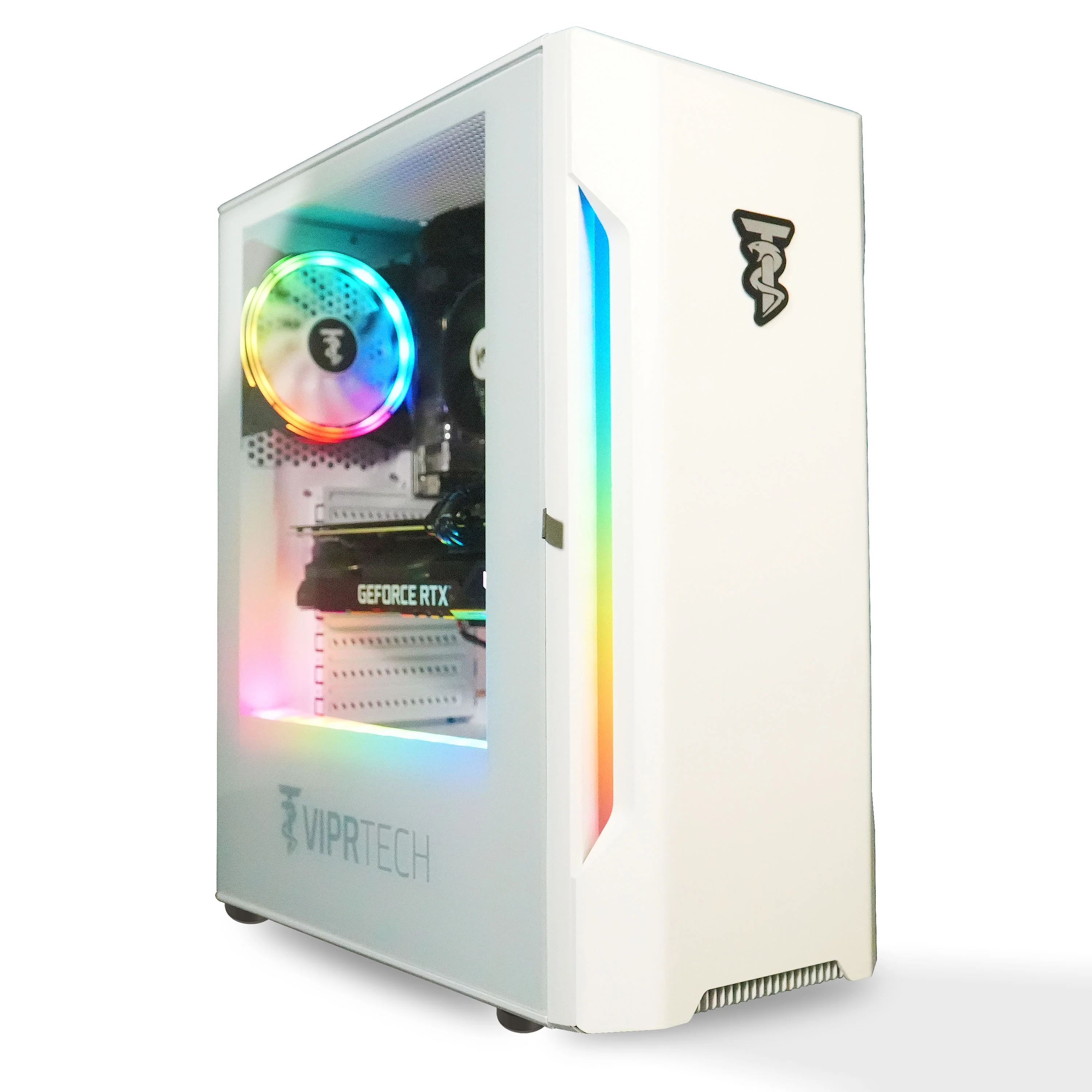 ViprTech Rebel Gaming PC Desktop Computer - AMD Ryzen 5 2600 (12-LCore 3.9Ghz), NVIDIA RTX 3060 12GB, 32GB DDR4 3200 RAM, 1TB NVMe SSD, VR-Ready