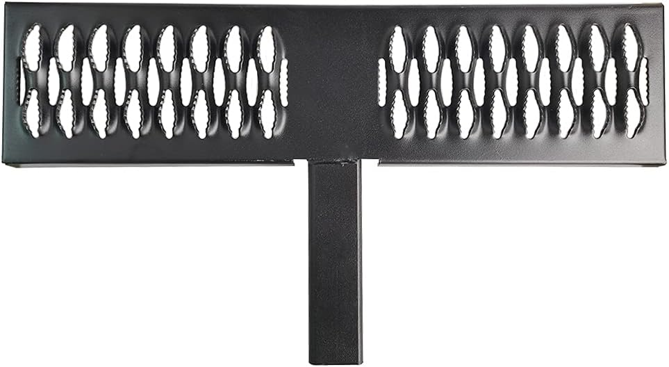 POWERWORKS Universal Hitch Step Anti Slip and Rust Towing Bumper Guard Black ，Accessories Rear Hitch Step Fit 2" Rear Hitch Receivers with 24.4"