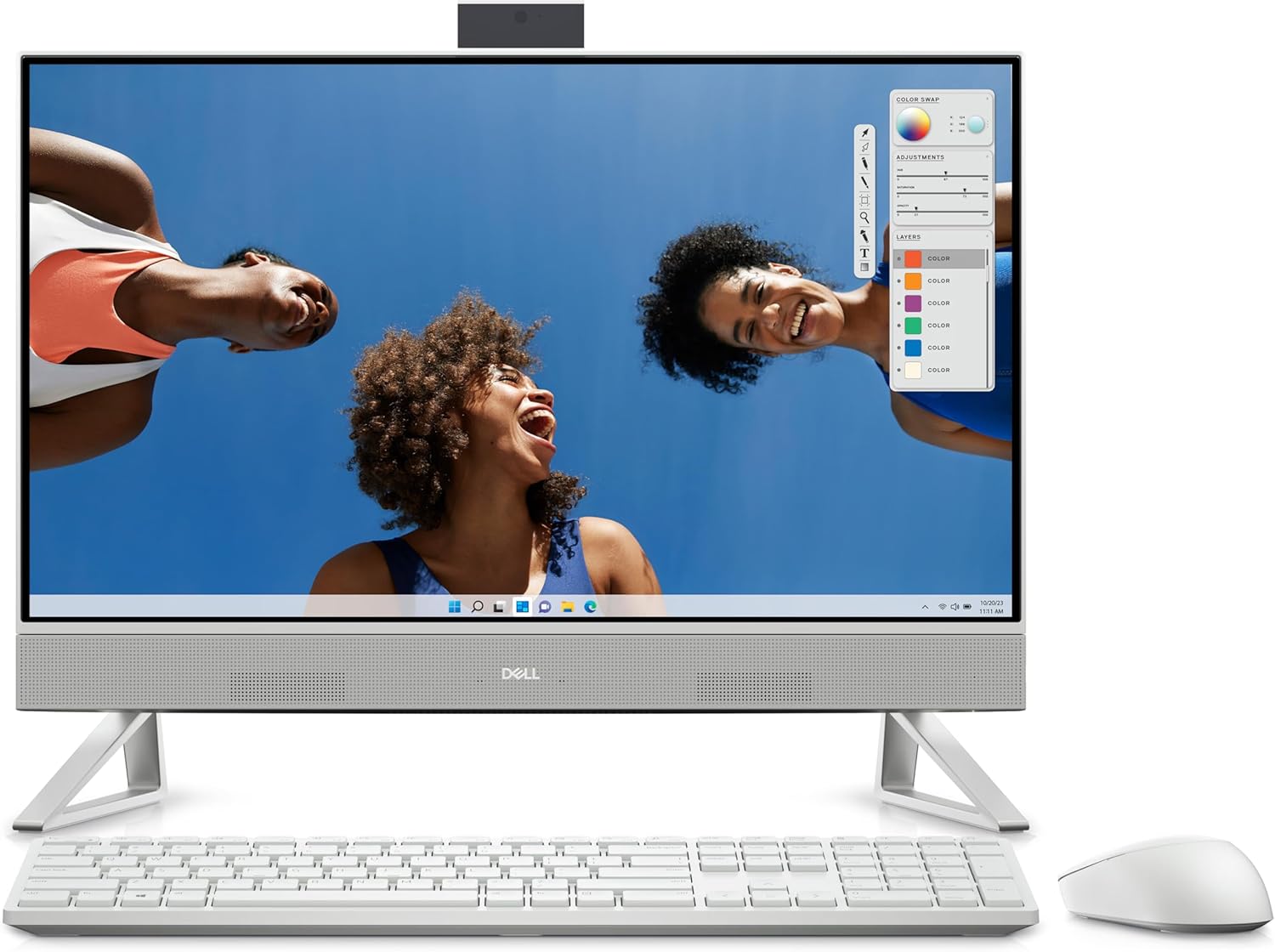 Dell Inspiron 5420 23.8" FHD Touchscreen All-in-One Desktop - 13th Gen Intel Core i7-1355U 10-Core up to 5.0 GHz, 16GB RAM, 512GB NVMe SSD + 1TB HDD