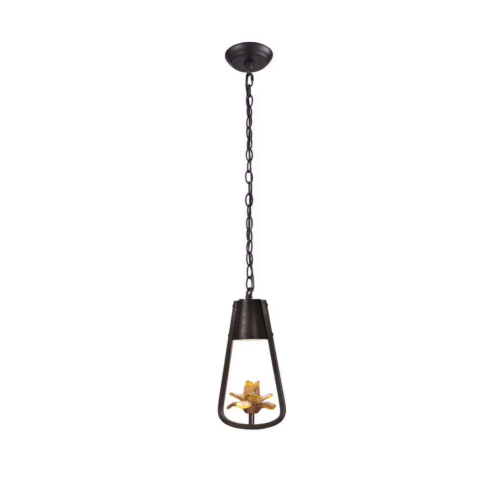 Dale Tiffany Jeeves Mini Pendant Black in finish