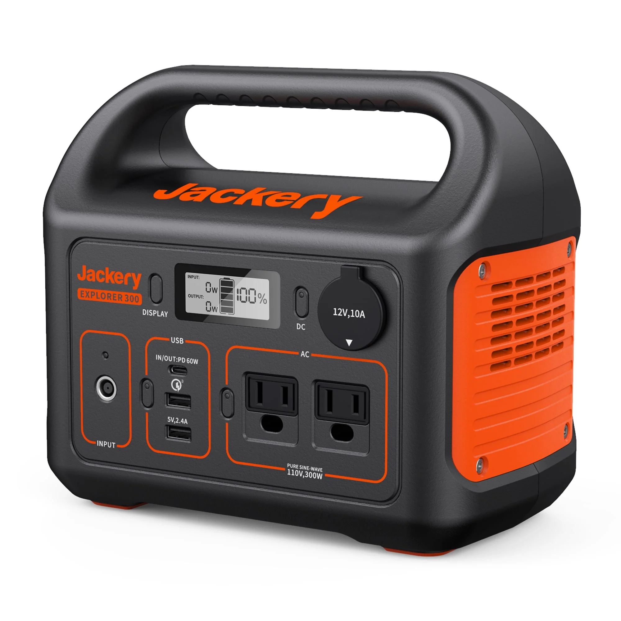 Jackery Portable Power Station, 293Wh Lithium Battery, 110V/300W AC