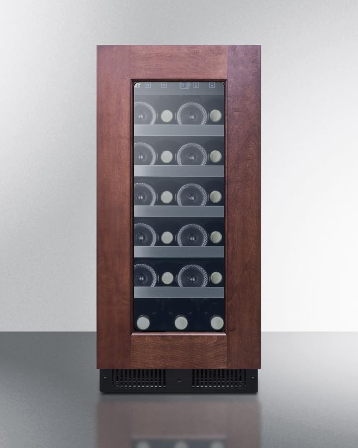Summit ALWC15PNR 15 Inch Wide 23 Bottle Capacity Wine Cellar Built-In or Freestanding Use, Panel Ready, ADA Compliant - Smart Home Appliances