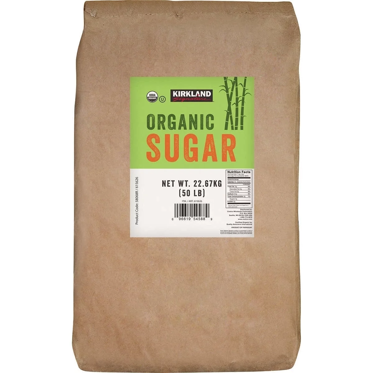 Kirkland Signature Organic Cane Sugar 50 Pounds - Radiant Selections