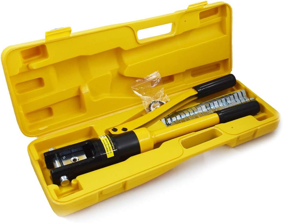 NEW 16 Ton Hydraulic Wire Crimper Battery Cable Lug Terminal Crimping Tool w/ 11 Dies Pack of 2