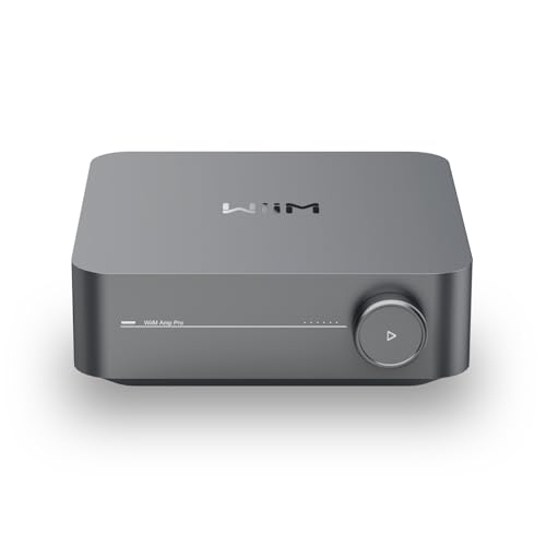 WiiM Amp: Multiroom Streaming Amplifier | Compatible with AirPlay, Google Cast, Alexa | HDMI, Voice Control | Stream from Spotify, Amazon Music