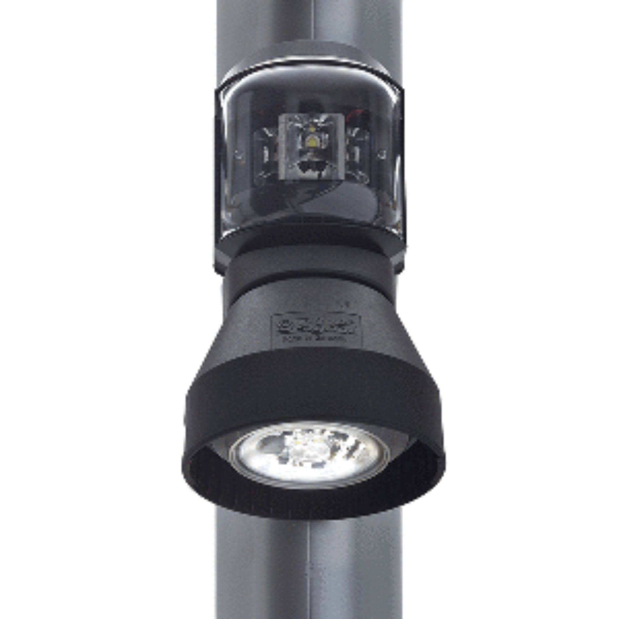 Aqua Signal Series 43 Masthead-Foredeck Mast Mount LED Combo Light - 12V-24V - Black Housing [3108201000]