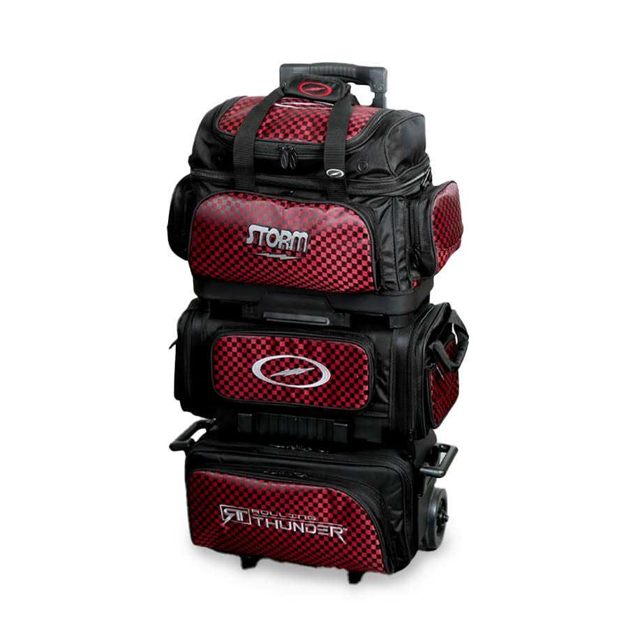 Storm 6-Ball Rolling Thunder Bowling Bag Checkered Black - Sports Supplies Online Store