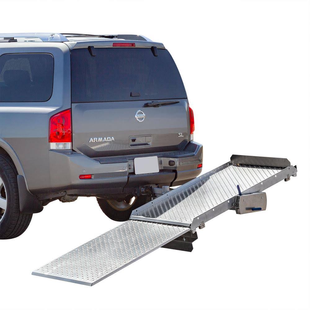 Tilt-a-Rack Premium Aluminum Scooter and Wheelchair Carrier, 350 lb. - Megean