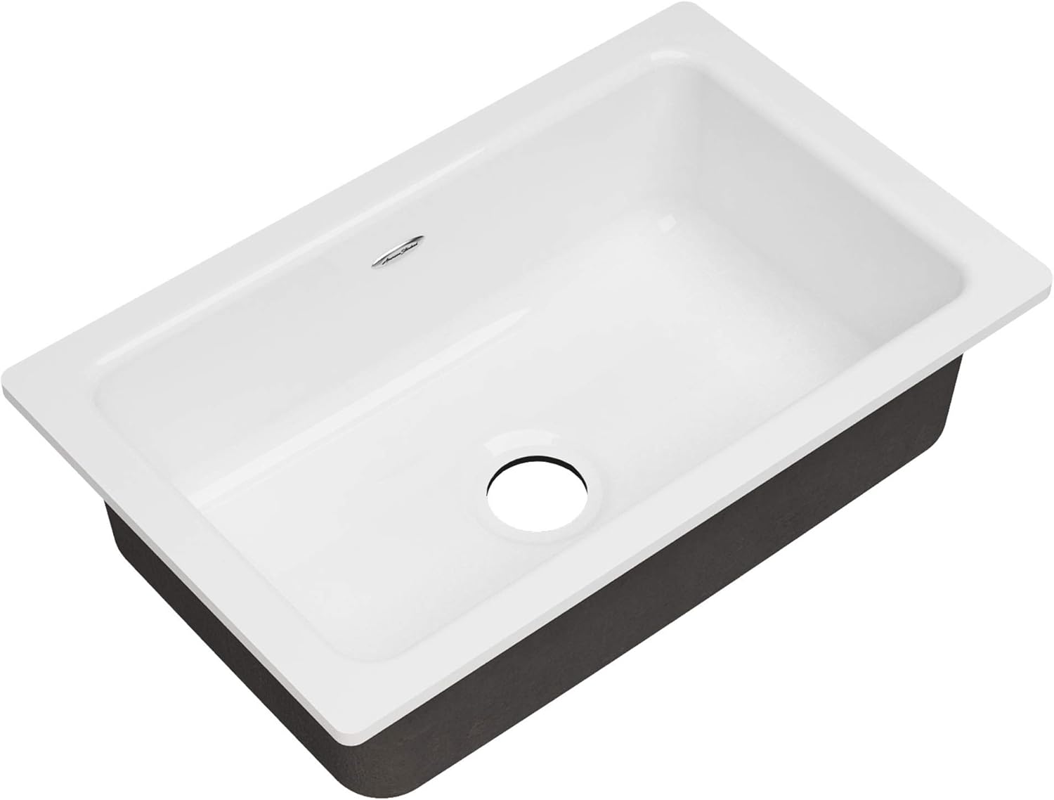 American Standard 77SB30190.308 Delancey 30 x 19 Single Bowl Cast Iron Kitchen Sink Brilliant White