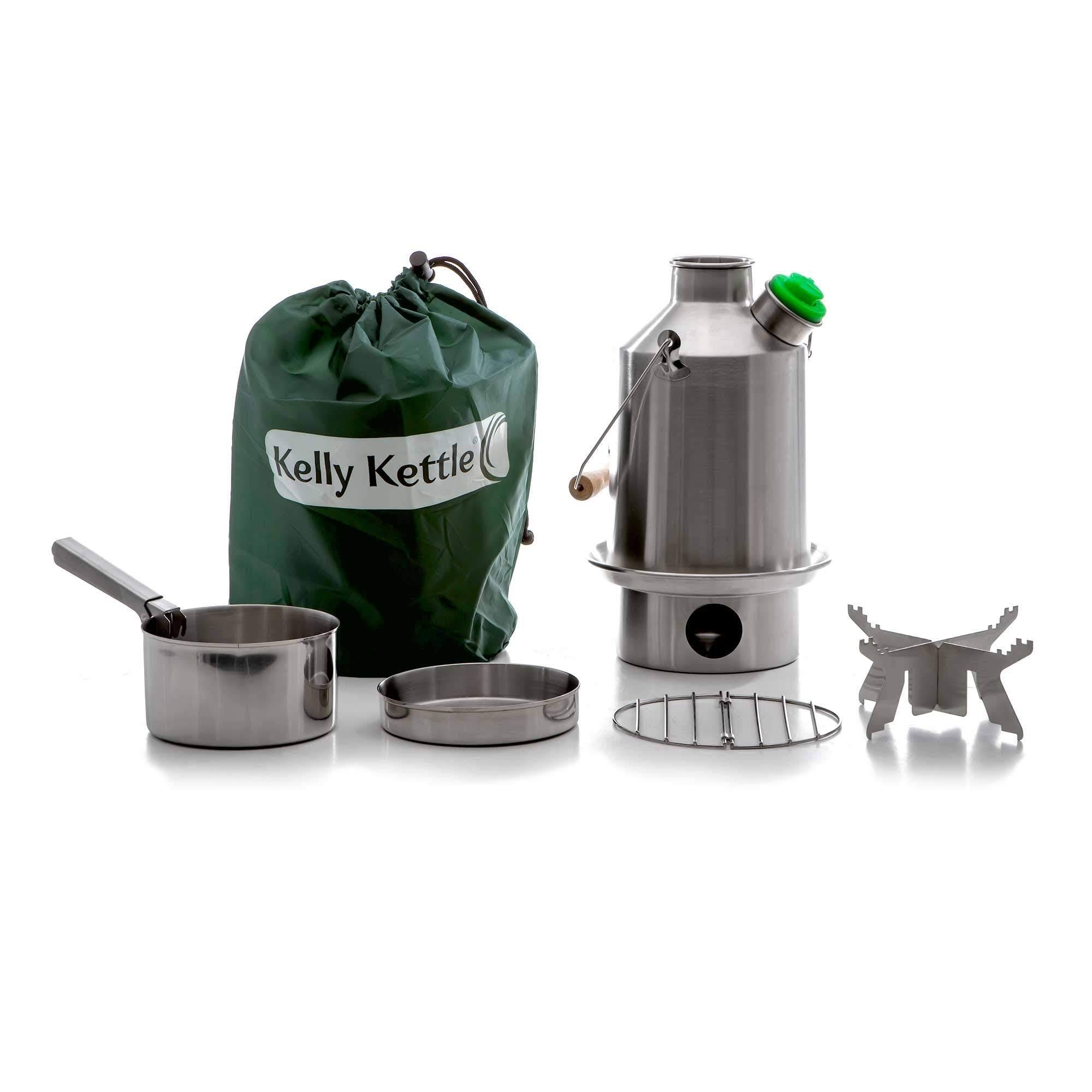 Kelly Kettle Stainless Steel Medium Scout Basic Camp Stove Kit
