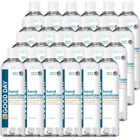 Good Day Hand Sanitizer Gel with 70% Alcohol, 8 oz Bottle (24 Pack), Size: Product Volume: 8 fl oz / 236 ml Each Bottle Pack of