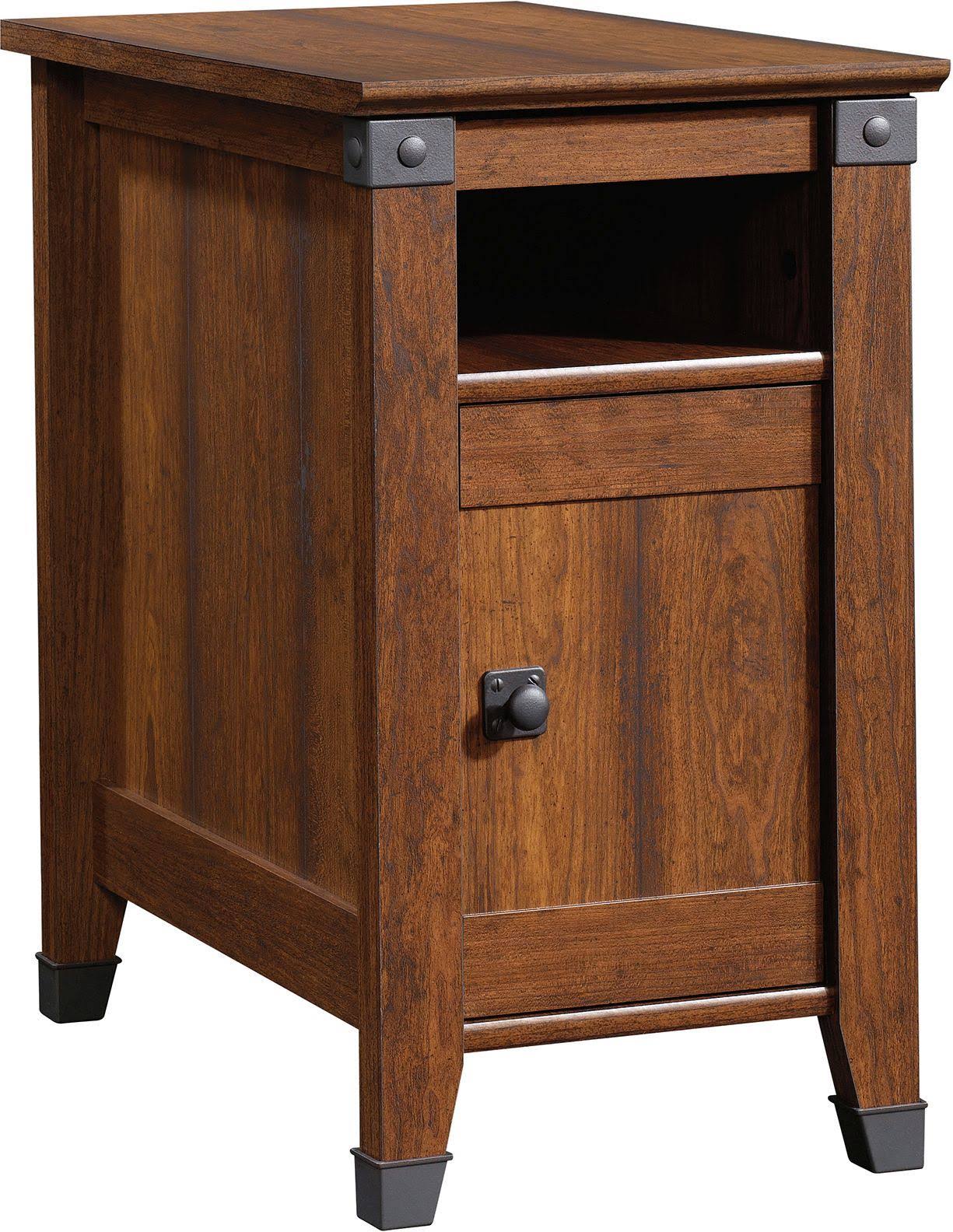 Sauder Carson Forge Side Table, Washington Cherry