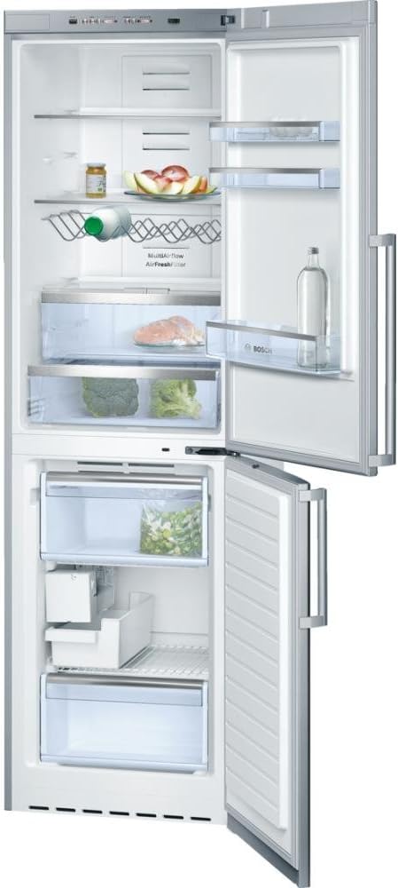Bosch B11CB81SSS 24 800 Series Energy Star Bottom Freezer Refrigerator with 11 cu. ft. Capacity Dual Evaporator Spill Proof Glass Shelves HydroFresh