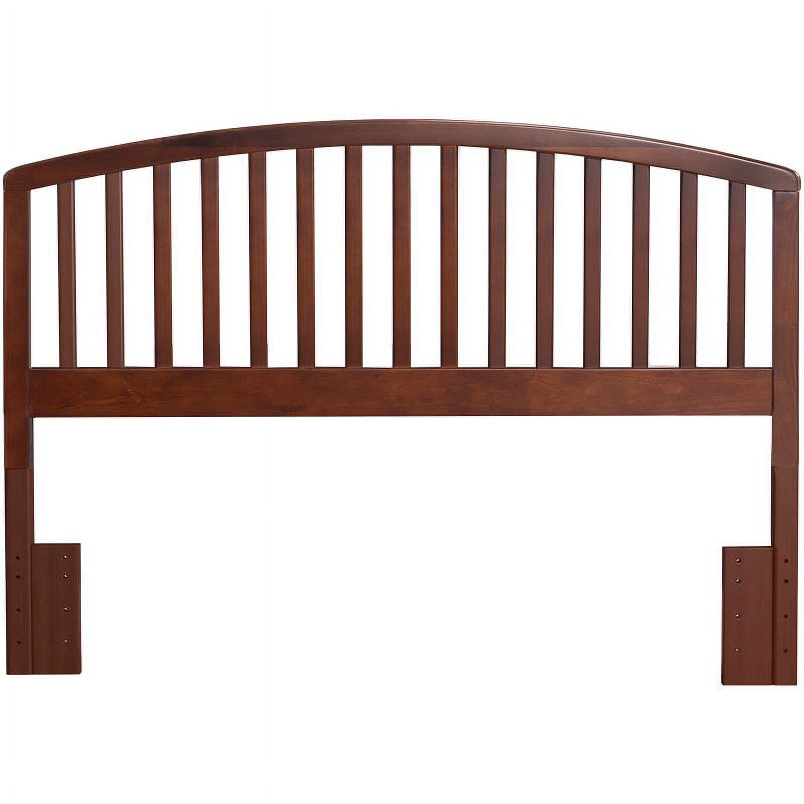 Bowery Hill Full Queen Wooden Spindle Headboard in Walnut