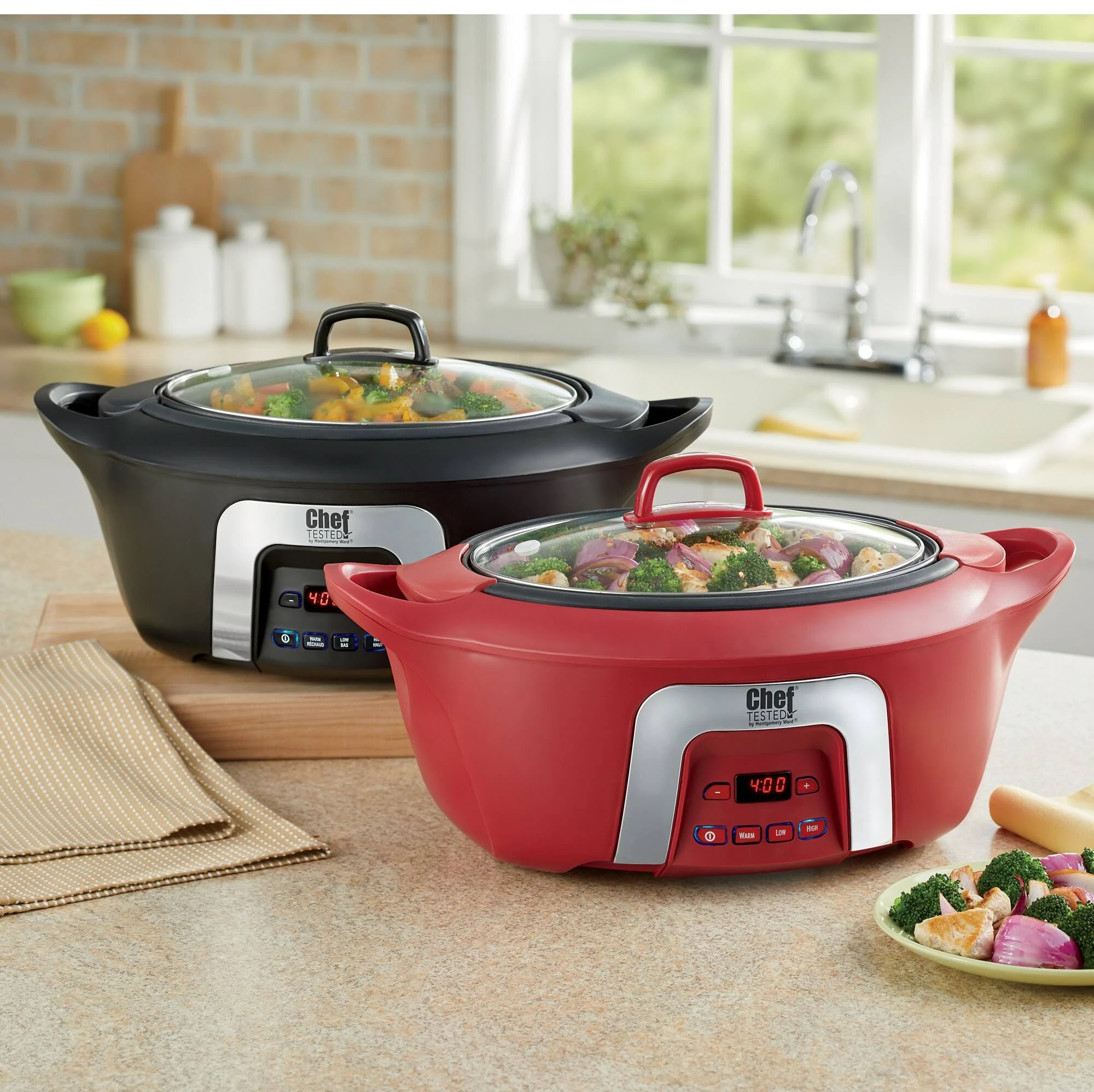 Montgomery Ward Chef Tested 6-Qt. Slow Cooker by Wards, Black