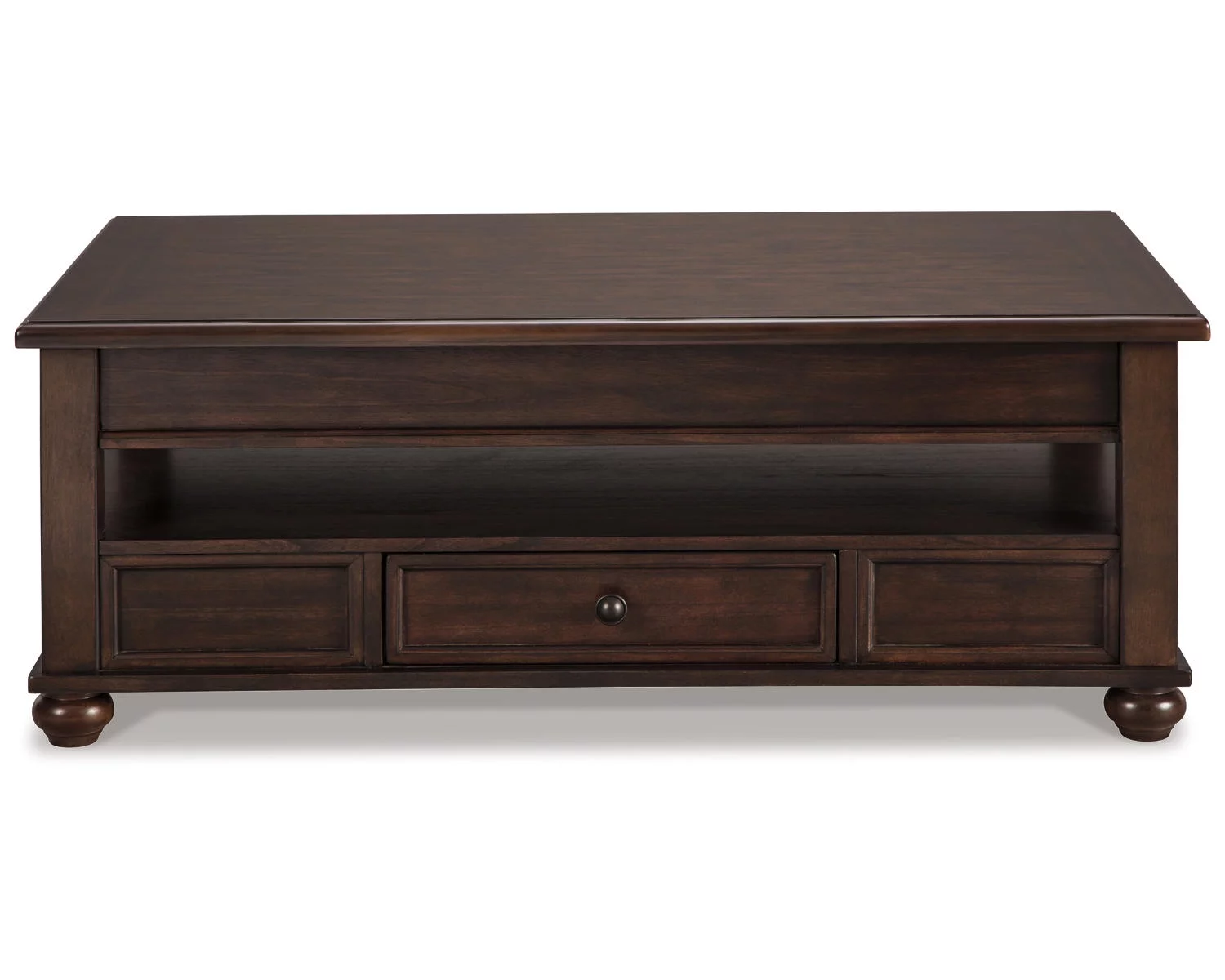 Signature Design by Ashley Casual Barilanni Coffee Table with Lift Top Dark Brown