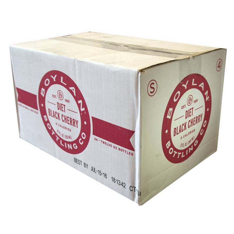 Boylan Bottling 14100 Diet Black Cherry 6-4-12 Fluid Ounce, Price/Case
