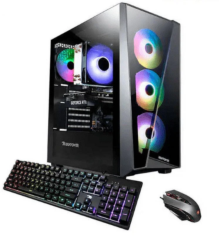 Open Box IBUYPOWER DESKTOP i7-13700F 32GB 1TB SSD RTX 3060 SLATEMRI7N3601 - BLACK - Curated Treasures Market