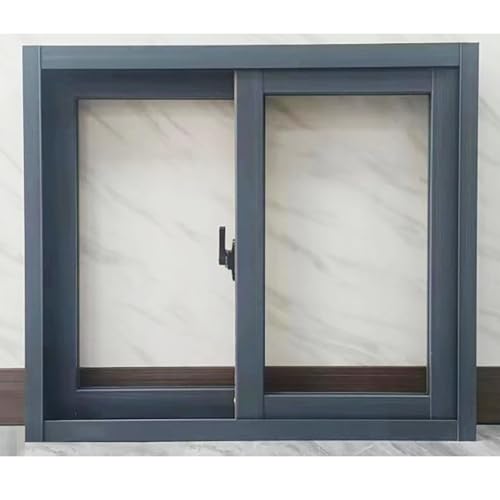 Small Horizontal Transom Sliding Door Windows, Double Slide Aluminum Alloy Frame Window, for Shed/Cargo Trailer/Rv/Barn/Loft/Mobile Home