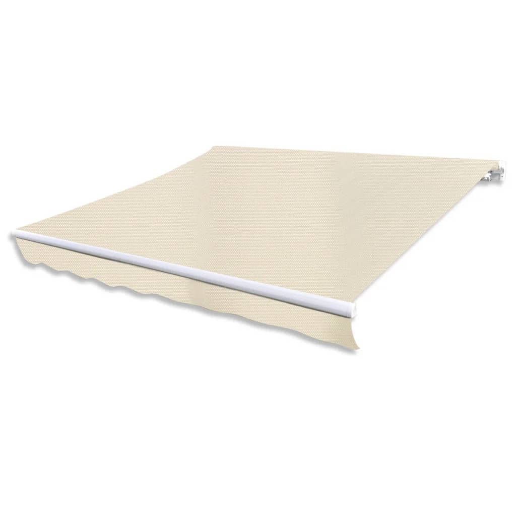 Buyweek Folding Awning Manual Operated 118.1" Cream