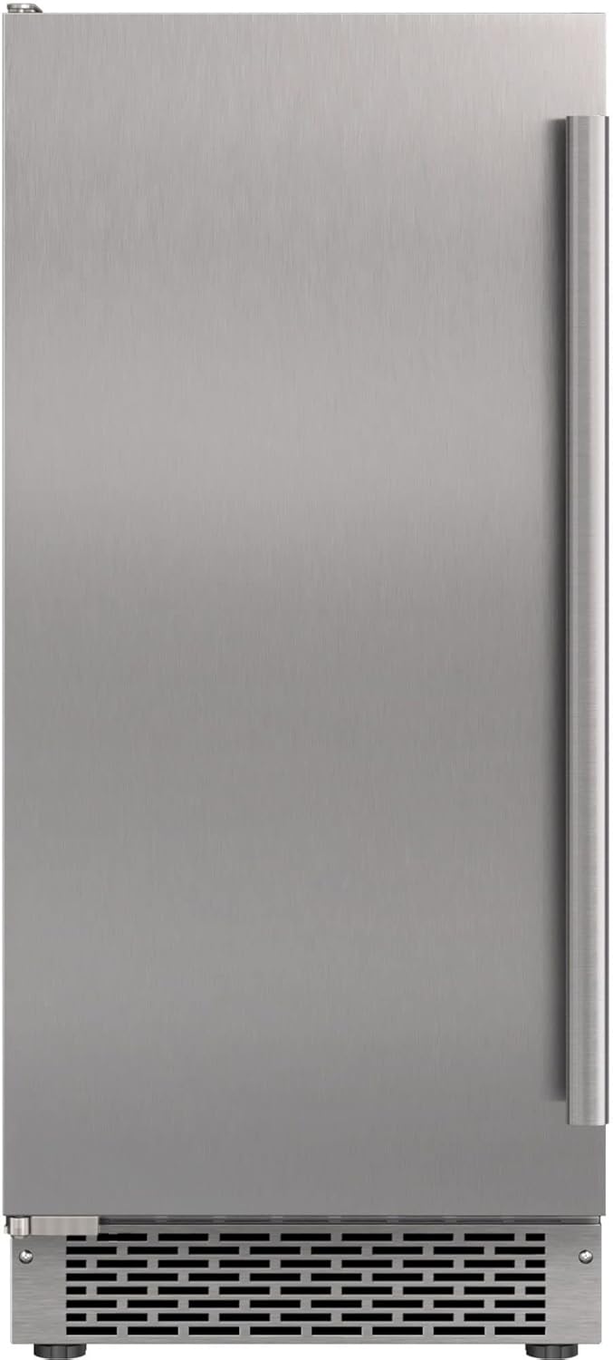 Avallon AIMG151GSSILH 15 Inch Wide 26 Lbs. Built-in/Free Standing Ice Maker with 56 Lbs. Daily Ice Production and Wash Mode