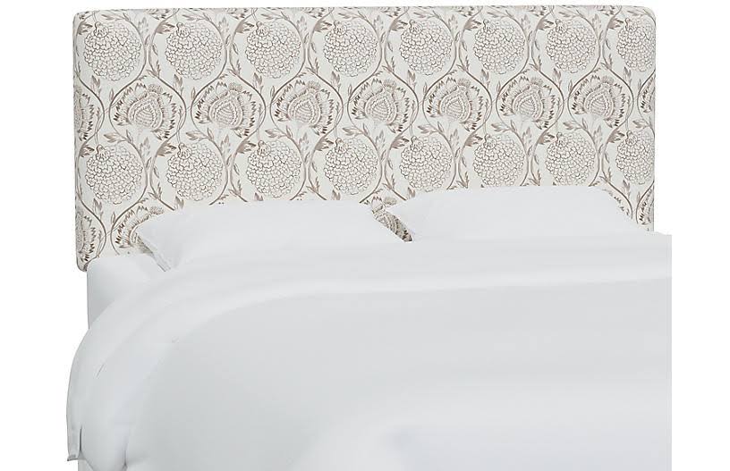 Novak Headboard - Ranjit Floral - Twin - Floral French Blue