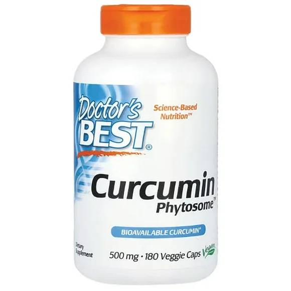 Doctor's Best Curcumin Phytosome with Meriva 500 mg 180 Veg Caps - Kansas Nuitrition - HNZSDS