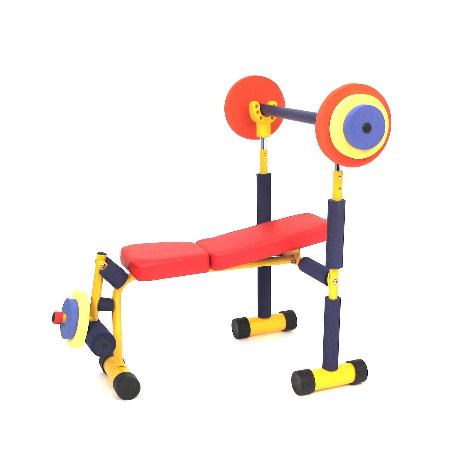 Fun &amp; Fitness For Kids Exercise Equipment Weight Lifting Bench Set - Sports Supplies Online Store