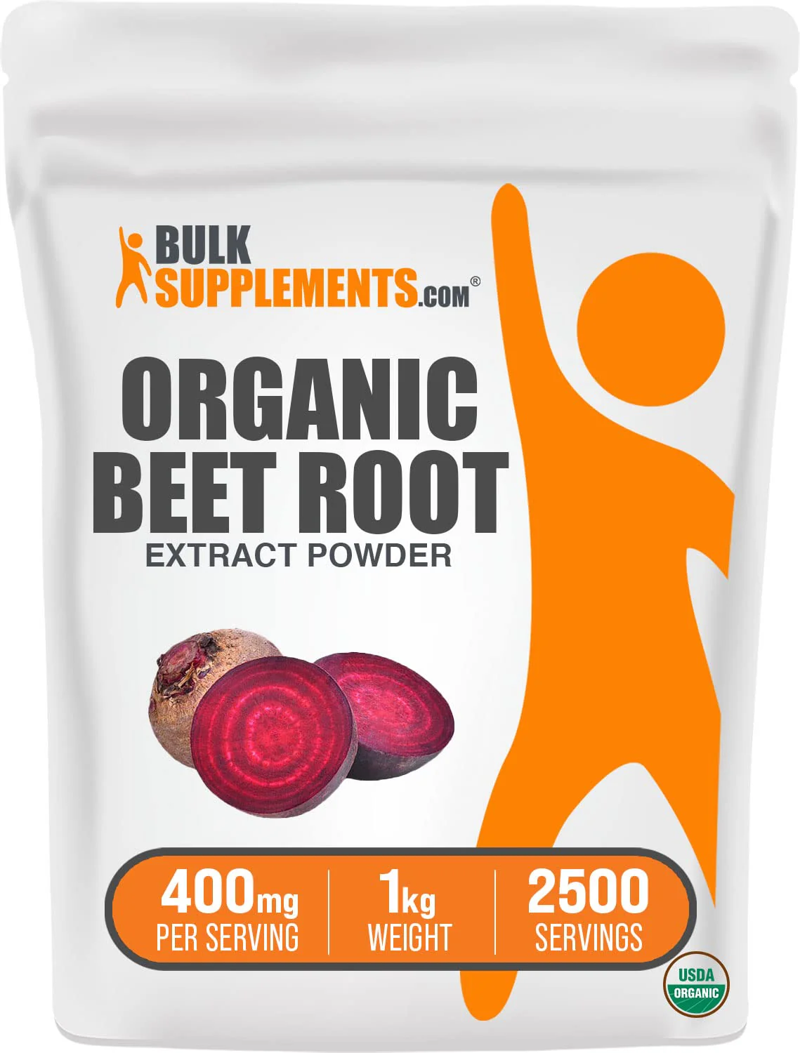 BulkSupplements.com Organic Beet Root Extract Powder - Superfood Supplement, Beets Supplements, Beets Powder - Vegan & Gluten Free, 400mg per Serving