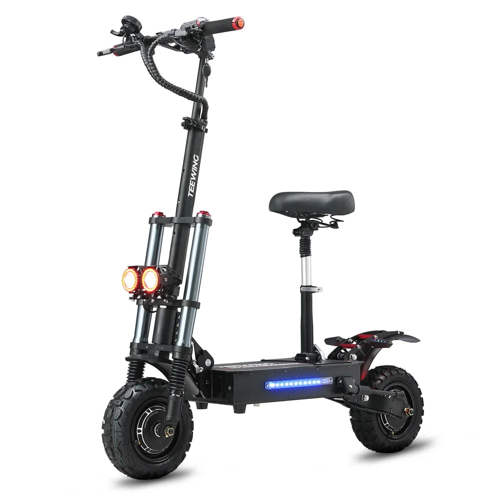 Teewing X5 Electric Scooter 6000W Dual Motor Electric Scooter for Adults Fast 55 mph 75 Miles Long Range