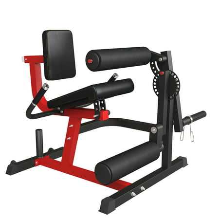 Syedee Leg Extension and Curl Machine, Lower Body Special Leg Machine, Adjustable Leg Exercise Bench with Plate Loaded