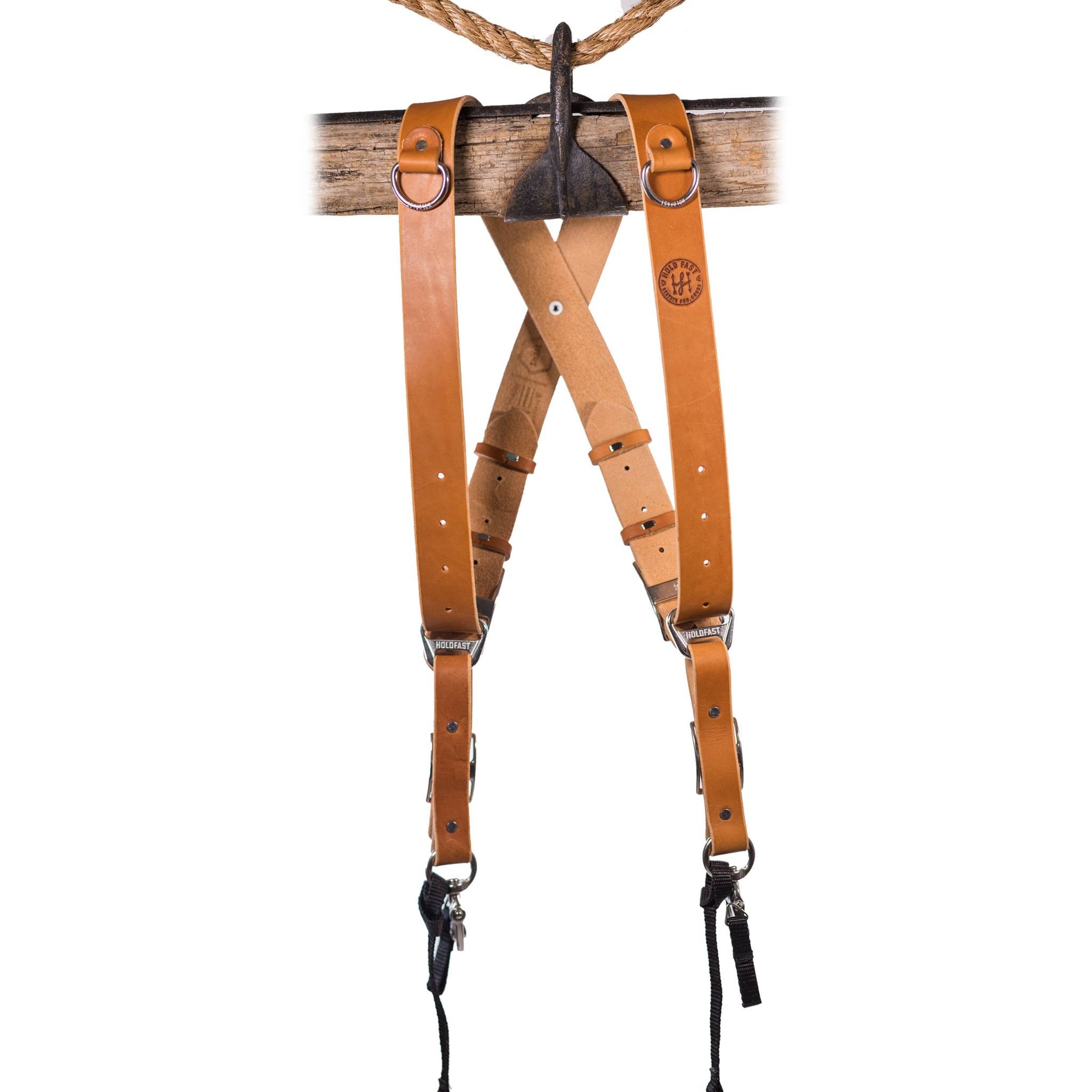 Holdfast Gear Money Maker Two Camera Harness English Bridle Tan Small