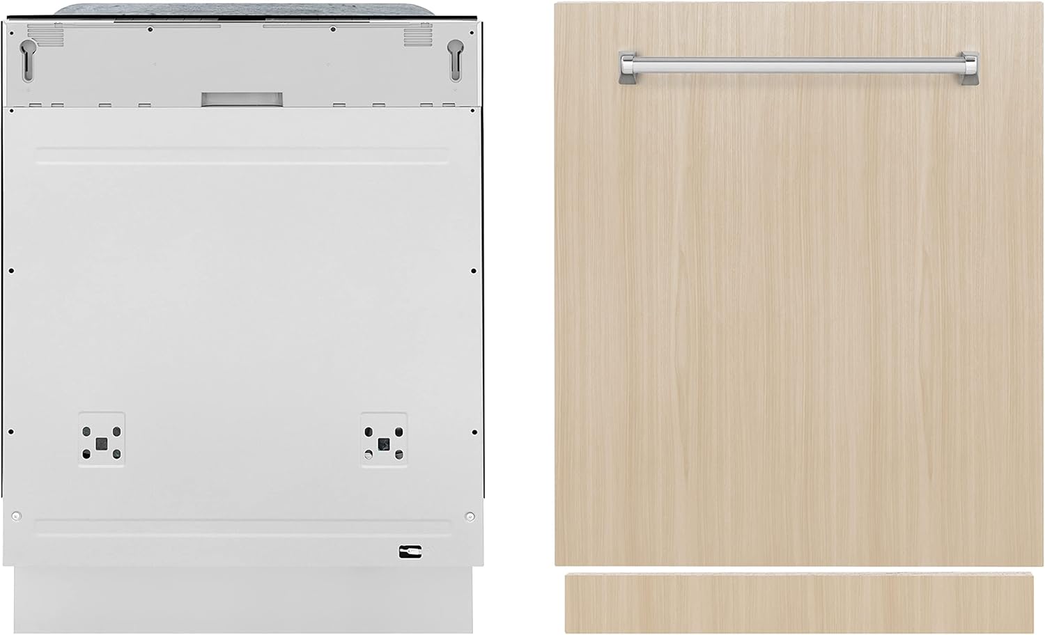 ZLINE 24" Monument Series 3rd Rack Top Touch Control Dishwasher in Custom Panel Ready with Stainless Steel Tub, 45dBa (DWMT-24)