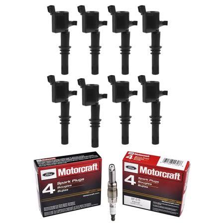 Set of 8 ISA Ignition Coils u0026 Motorcraft Spark Plugs Sp515 for 2005-2008 Lincoln Navigator 5.4L V8 Compatible with Dg511 Uf5