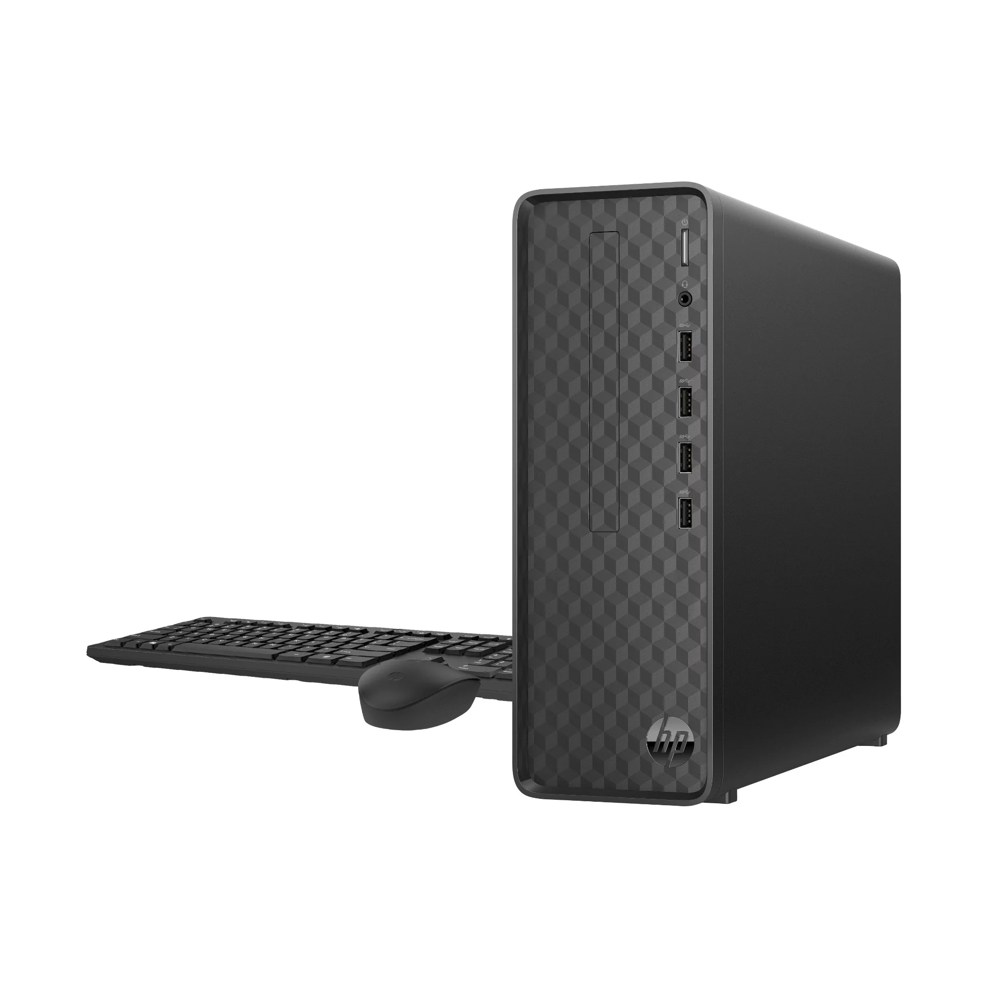 HP Slim Desktop Tower, Intel Pentium, 8GB Memory, 256GB SSD,  Windows 11 Home,  Black, S01-aF2023w