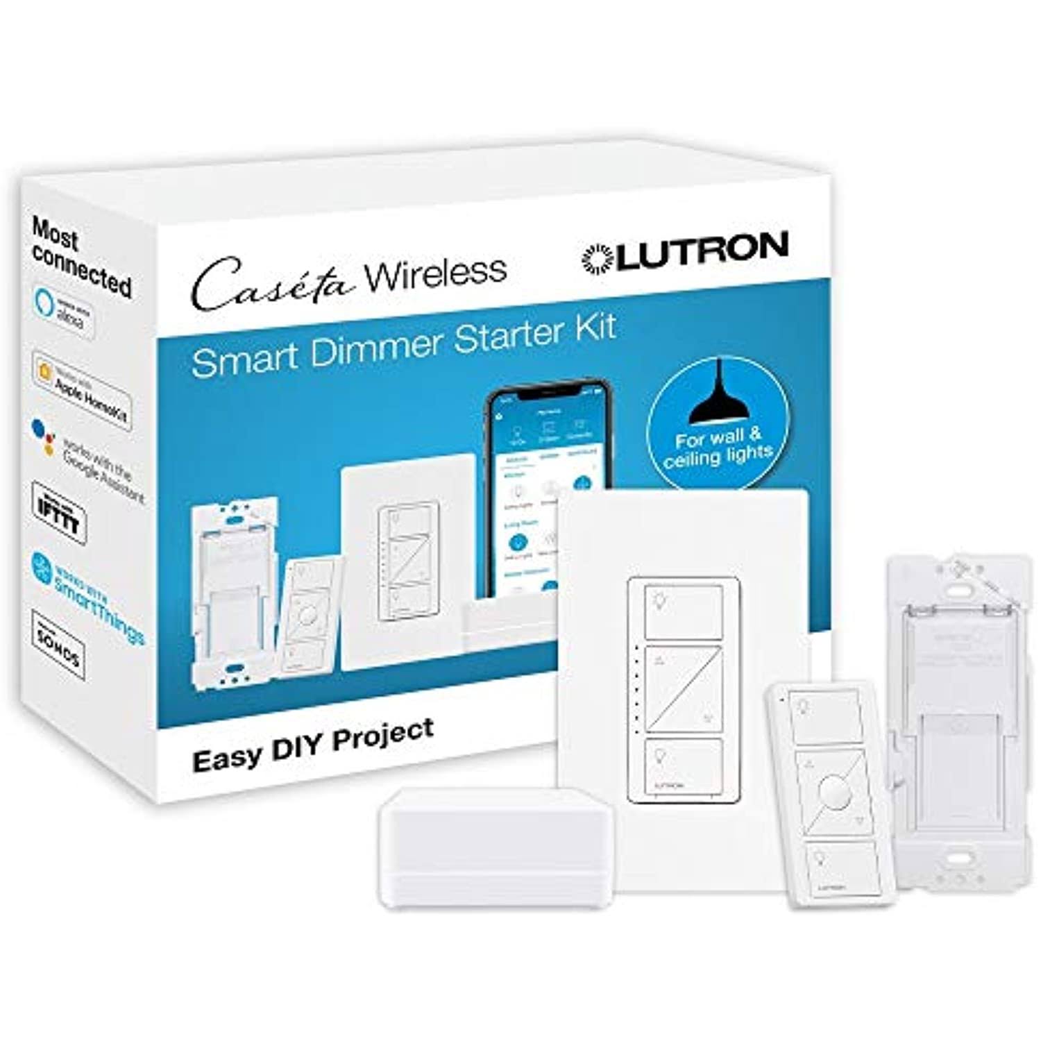 Lutron Caseta Smart Start Kit, Dimmer Switch