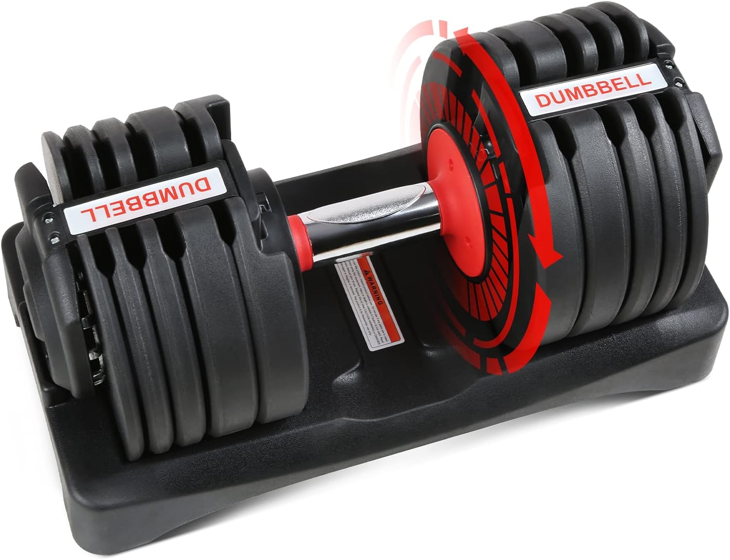 All in One Adjustable Dumbbells, Tahoe Trails Dumbbell Set from 5.5-55 lbs, Adjustable Weights by Turning Handle