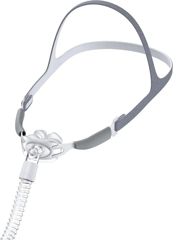 Cushion-Flex TM Nasal CPAP Mask Sleep Apnea - CPAP Nasal Pillows - Includes Headgear, Frame, Elbows and Soft Sleeve - Reusable CPAP Supplies